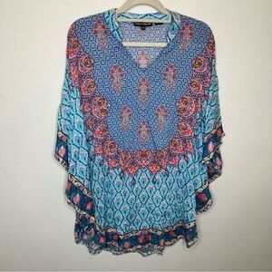 Tolani | Floral Printed 100% Modal Caftan Tunic Size XXSmall